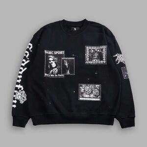 Darc Sport Black Graphic Crewneck Sweater